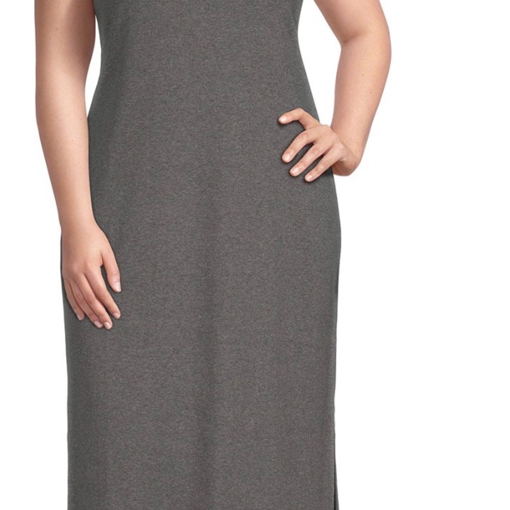 Terra & Sky Gray Midi Dress